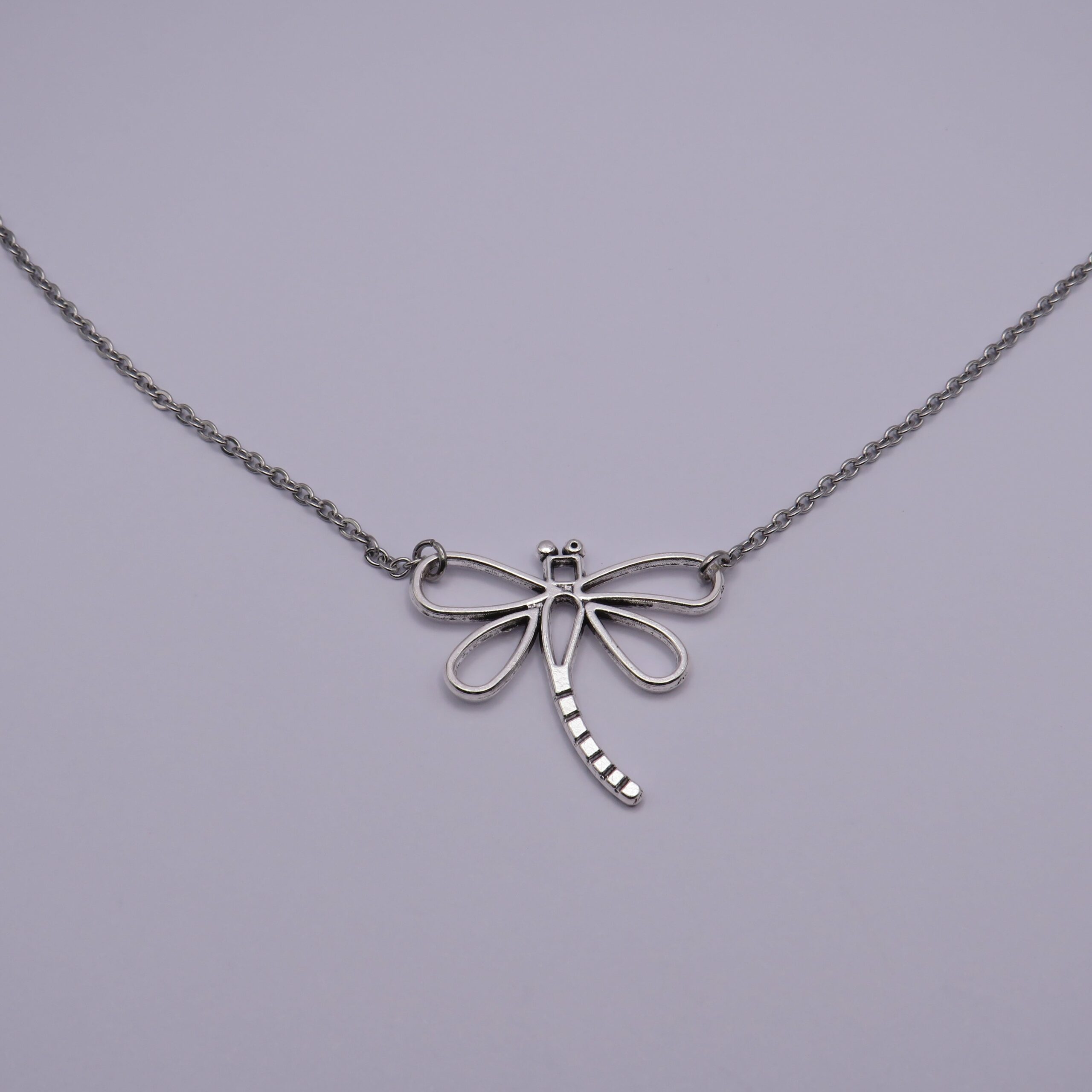 Stainless Steel Butterfly Chain Pendant Necklace