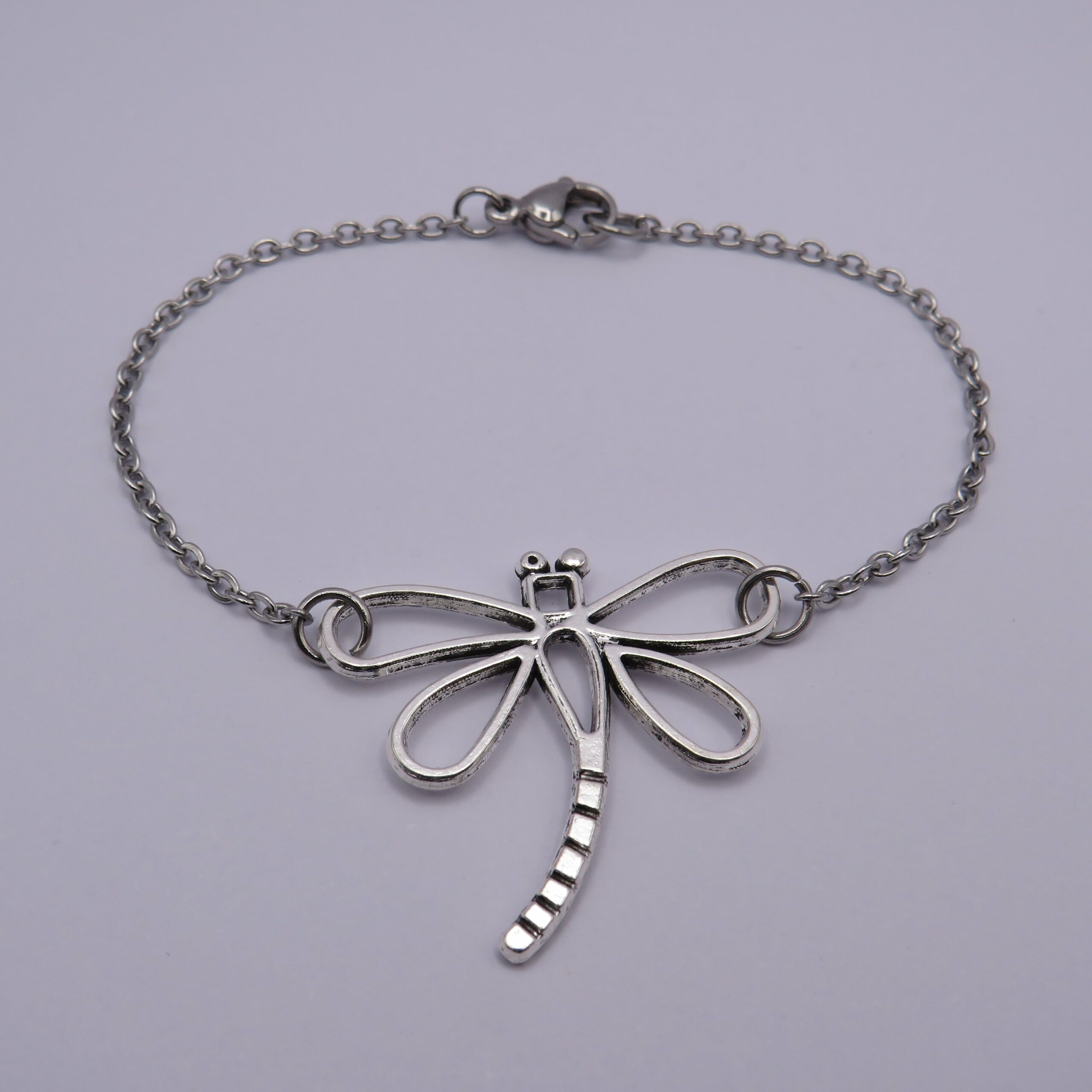Stainless Steel Butterfly Chain Bracelet