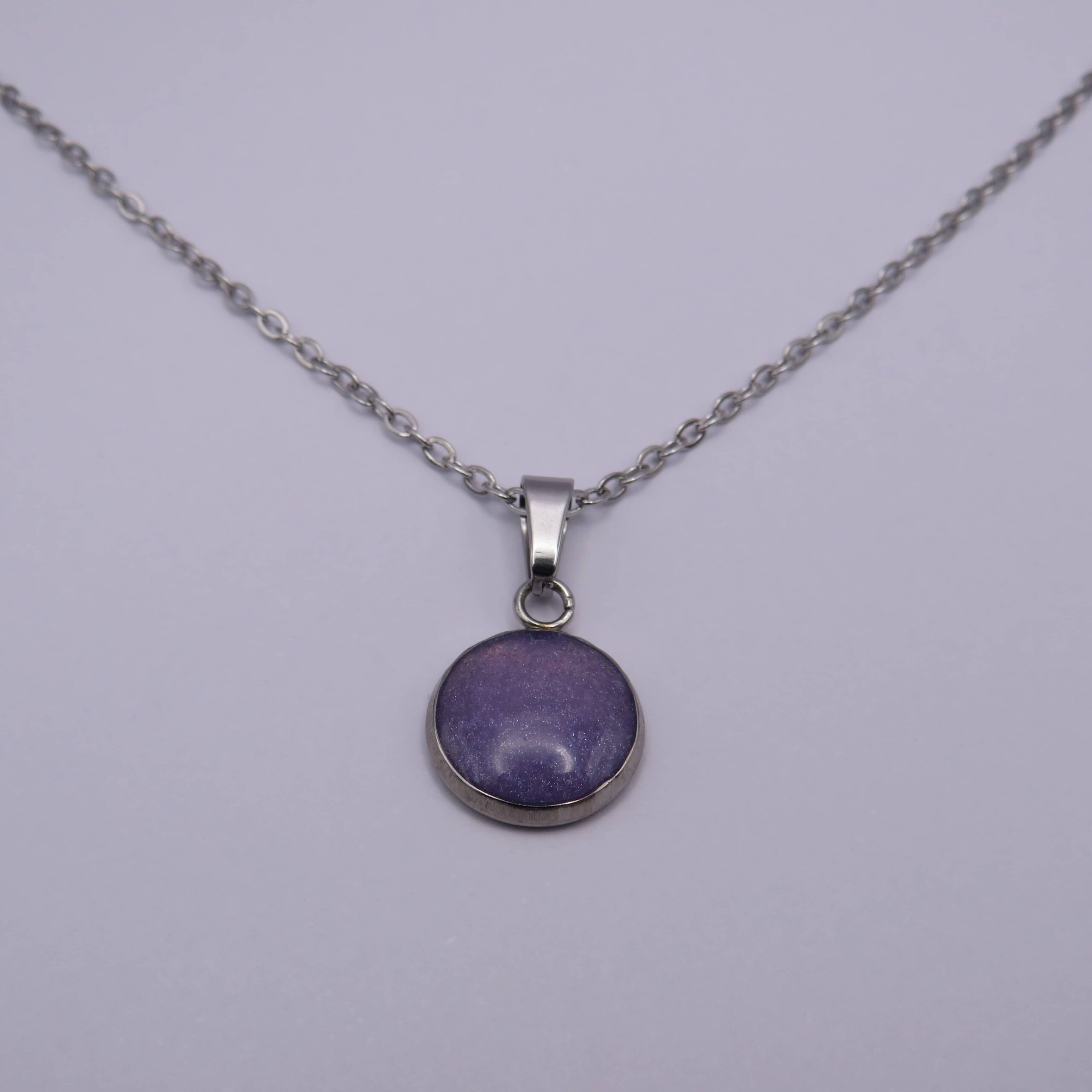 Purple Cabochon Necklace